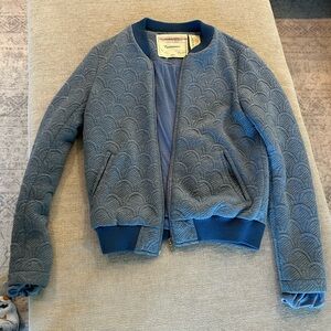 ANthropologie CARTONNIER blazer jacket tencel blue S